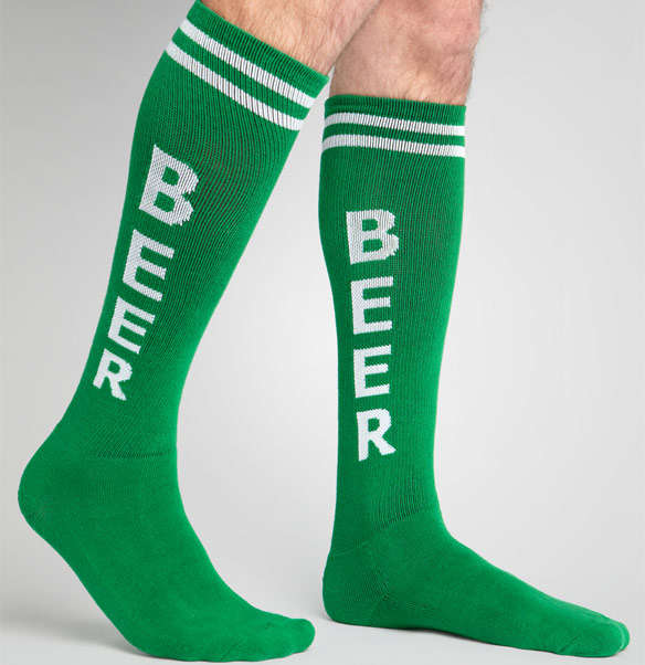 Festive Alcohol-Branded Hosiery