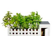 Miniature Picket Fence Planters