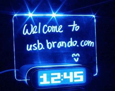 Illuminated Message Clocks
