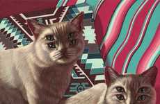 Subtly Eerie Cat Illustrations