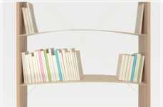 Brilliant Bending Bookcases