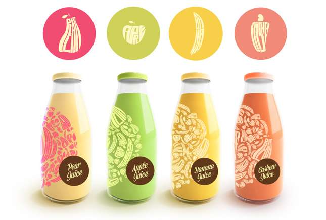 Literal Fruit-Shaped Logos