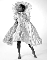 Complex Paper-Made Gowns Image 3