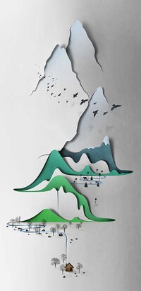 Illusionary Paper Landscapes Image 5