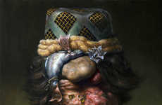 Grotesquely Morphed Classic Portraits