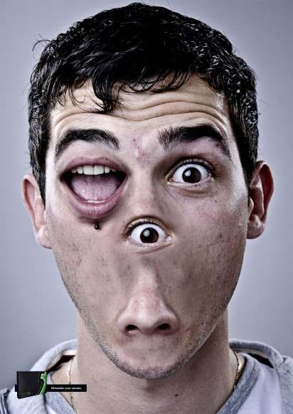 Face-Jumbling Gum Ads