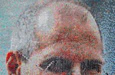 Injected Bubble Wrap Paintings