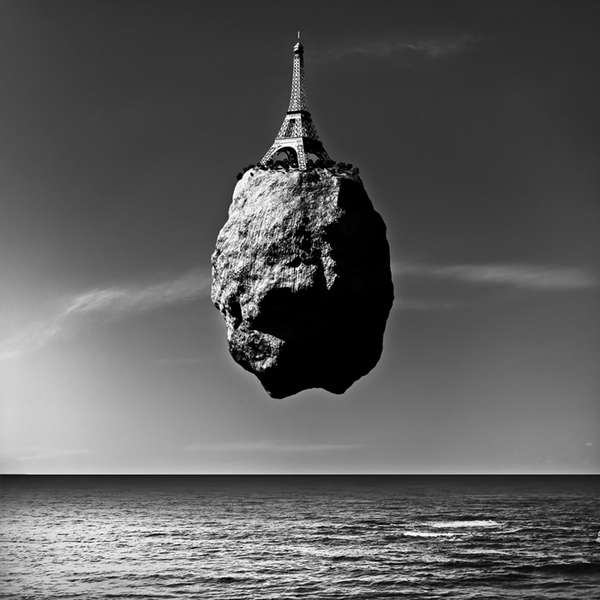 Serenely Floating Landmark Art