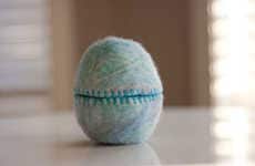 Adorable Felt-Covered Eggs