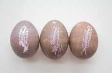 Delicately Stamped Easter Eggs