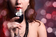 Humorous Wine Glass Stickers