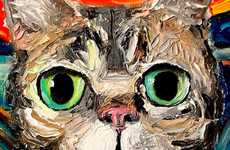 Knife-Based Feline Portraits