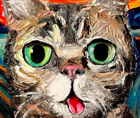 Knife-Based Feline Portraits