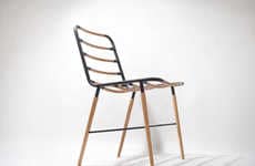 Metal-Framed Wood Seating