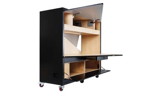 Pop-Up Productivity Cabinets