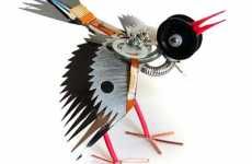 Animals Made of Recycled Electronics