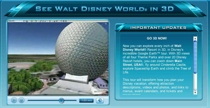 Disney Google Earth Tour
