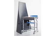 Furled Felt Partitions