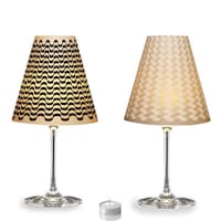 Upcycled Wine Glass Lamps Image 2