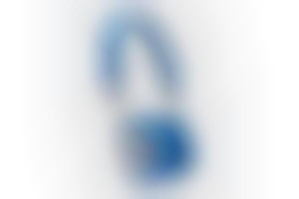 Minimalist Blue Earphones
