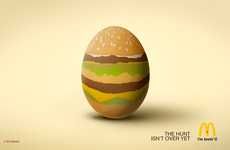Burger-Adorned Egg Ads