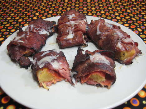 Mini Bacon-Wrapped Pizzas