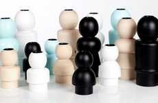 Personified Candlestick Holders