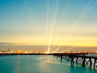 Airplane Trail Photography Image 2