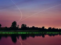 Airplane Trail Photography Image 5