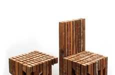 Fragmented Plywood Furnishings
