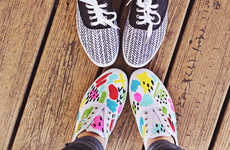 Flamboyant DIY Spring Sneakers