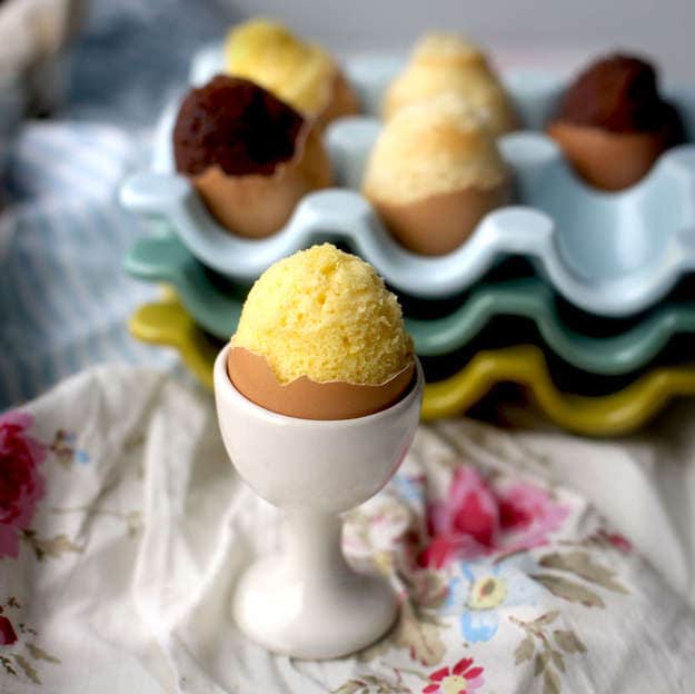 DIY Egg-Shaped Cakes
