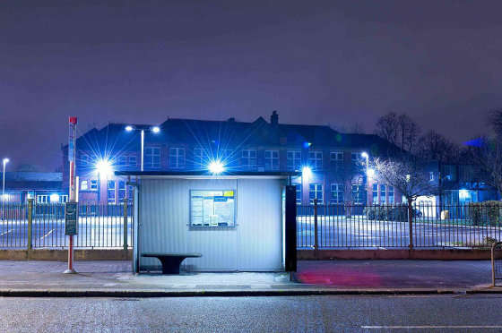 Serene Bus Stop Captures 