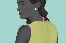 Chronological Fashion Timeline Drawings 
