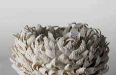 Feathered Foliage Vases