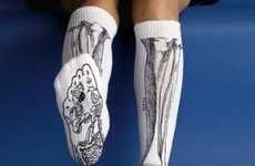 Bone-Revealing Socks