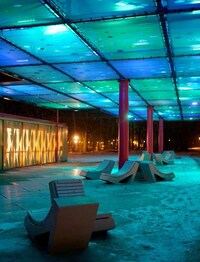 Paneled Outdoor Light Installations Image 6