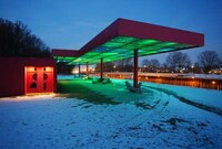 Paneled Outdoor Light Installations Image 8