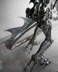 Mythical Steampunk Statues Image 2
