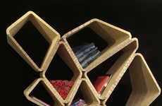 Abstract Honeycomb Shelving
