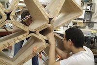 Abstract Honeycomb Shelving Image 2