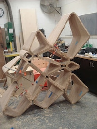 Abstract Honeycomb Shelving Image 3