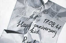 Crumpled Correspondence Art