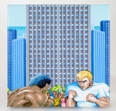 Retro Arcade Game Paintings