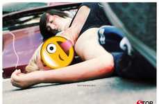 Disturbing Emoticon Driving Ads