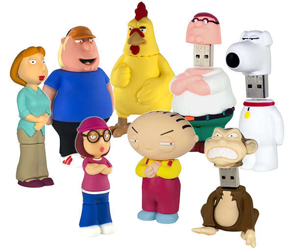Cartoon Family Flash Drives