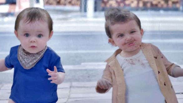 Mirroring Infant Image Ads