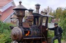 Steampunk-Inspired Train Grills