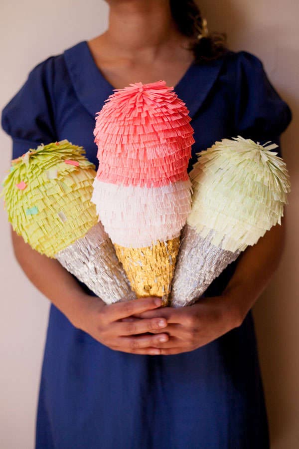 DIY Ice Cream Pinatas