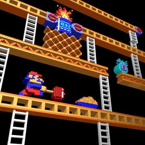 Vintage 3D Pixel Art
